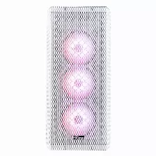 Gabinete Xpg Defender Pro, Cristal Templado , Argb Led, Atx, 3 Ventiladores Argb 120mm, Sin Fuente, Blanco